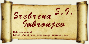 Srebrena Imbronjev vizit kartica